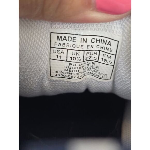 Polo Ralph Lauren Bear Sneakers Kids Size 11 White Purple Preppy Vibes - Picture 6 of 7